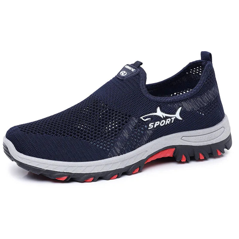 Letnie sneakersy męskie – sportowe buty męskie z siateczki, oddychające buty sportowe z płótna, lekkie sneakersy, tanie buty, wyprzedaż