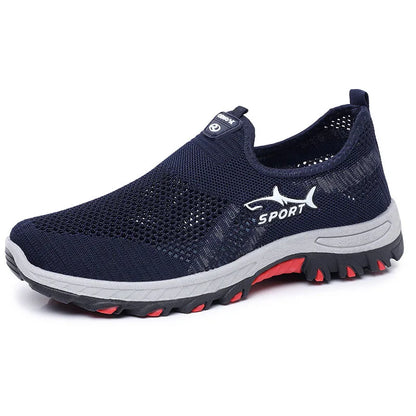 Letnie sneakersy męskie – sportowe buty męskie z siateczki, oddychające buty sportowe z płótna, lekkie sneakersy, tanie buty, wyprzedaż