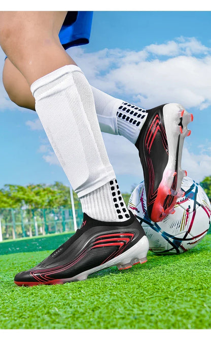 Nouvelles chaussures de football pour hommes TF/FG, modèle professionnel unisexe, très populaires, chaussures de futsal ultra-légères, chaussures de football de haute qualité, chaussures de sport pour femmes.