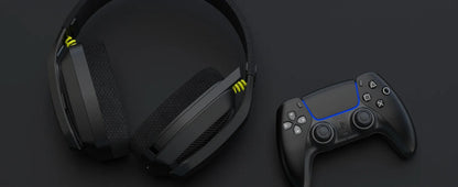 BINNUNE BW06 casque de jeu sans fil 2.4GHz avec micro pour PS5 PS4 PC Mac Playstation casque de jeu Bluetooth avec Microphone