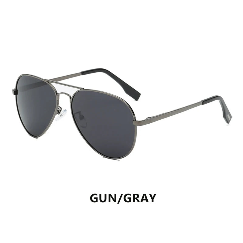 LIOUMO Hochwertige Piloten-Sonnenbrille für Herren, polarisierte Autofahrerbrille für Damen, modische Pilotenbrille, blendfreie Sonnenbrille für Herren