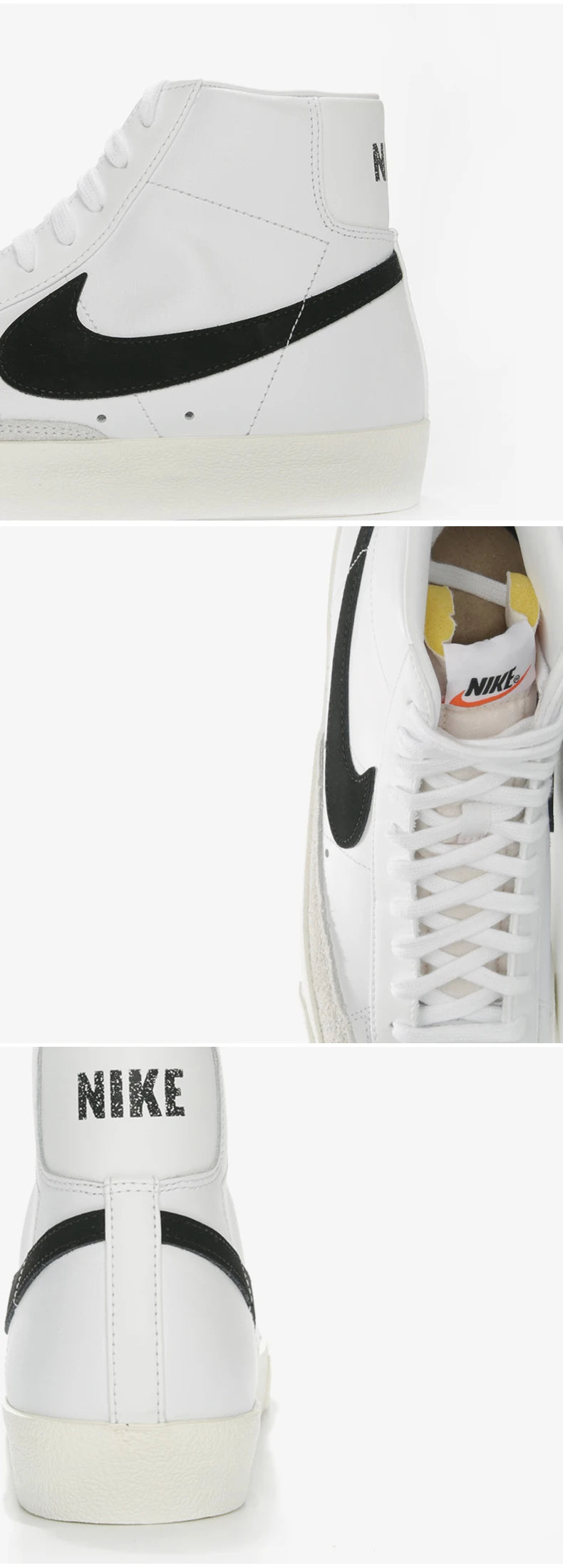 Nike Official Authentic BLAZER MID '77 Men's and Women's Casual Comfortable Sneakers BQ6806-100
