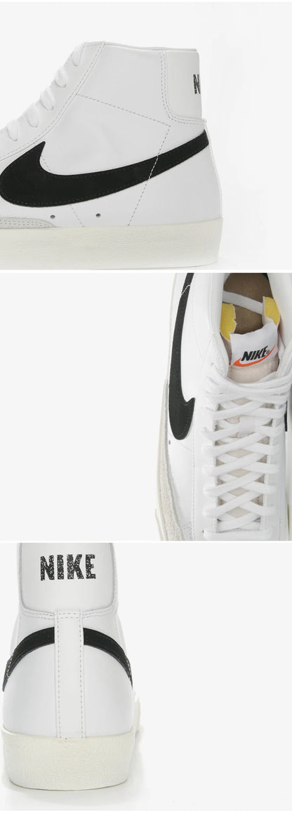 Nike Official Authentic BLAZER MID '77 Men's and Women's Casual Comfortable Sneakers BQ6806-100