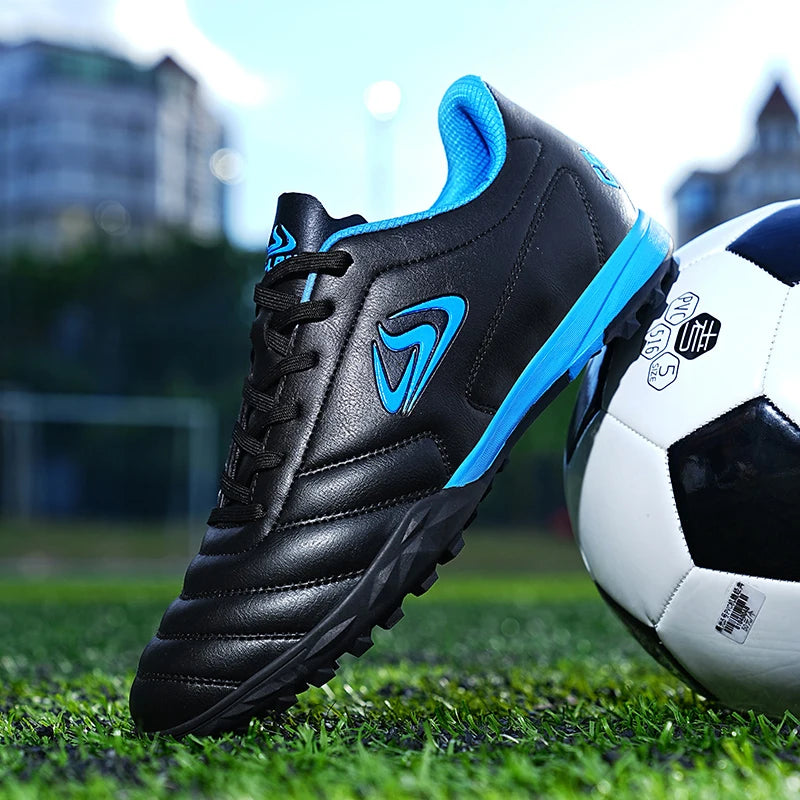 Nouvelles chaussures de football pour hommes, chaussures de soccer d'extérieur TF FG, crampons pour terrain en herbe, chaussures d'entraînement confortables, chaussures de match, futsal, chaussures de sport respirantes pour