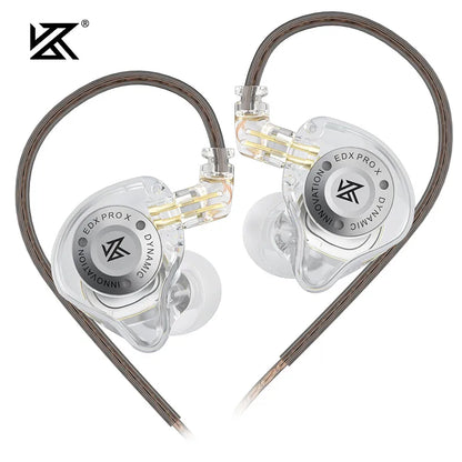 KZ EDX PRO X Wired Earphones HIFI Stereo Bass Earbud Gaming Sport Music Noise Cancelling Headset Detachable Cable