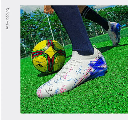 New Men's Football Boots Sneakers FG Soccer Shoes Training Wholesale Top Quality Cleats Non-Slip Drop Shipping Unisex Adult