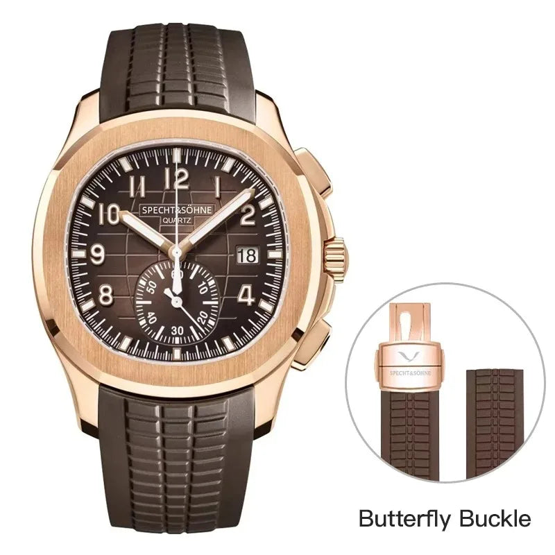 2026 High Quality Men's Watches Luxury Brand Japan VD53 Chronograph Sports Classic 5167 Quartz Watch Stainless Steel Waterproof