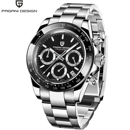 Reloj cronógrafo para hombre PAGANI DESIGN: reloj de pulsera de cuarzo de lujo, luminiscente y resistente al agua.