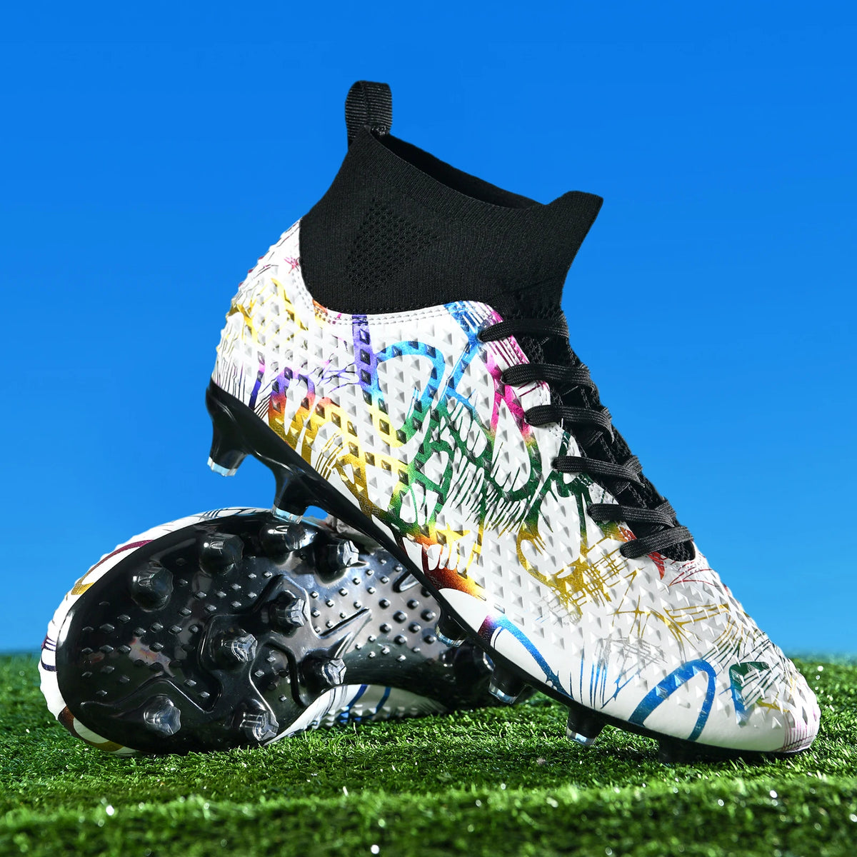 Chaussures de football de compétition à crampons, confortables, respirantes, pour l'entraînement et les matchs, une paire, tailles 31-46