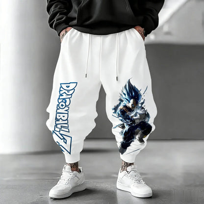 2026 Dragon Ball Vegeta Multi-color Leg Trousers Men's Women's Retro Trend Versatile Sports Jogging Fitness Outdoor Sports Wear