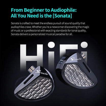 KZ Sonata 28BA Units Upgraded HIFI Headphones On-ear tunable balanced armour unit Wired gaming headphones