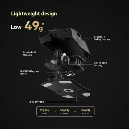 ATK Blazing Sky X1/X1V2 Wireless Gaming Mouse 8K Low Latency Lightweight FPS Liekong E-sports Gaming Mouse Custom PC Accessories