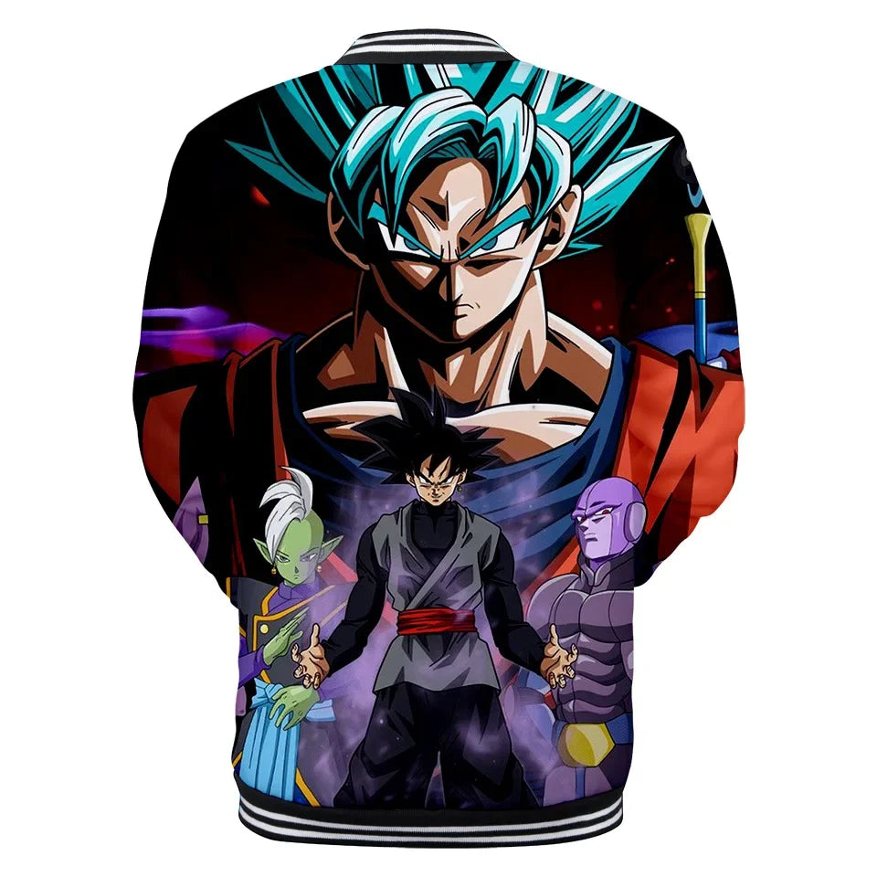Uniforme da baseball streetwear Dragon Ball per uomo e donna, costume Son Goku per adulti, giacca primaverile e autunnale, cardigan, felpa, idea regalo