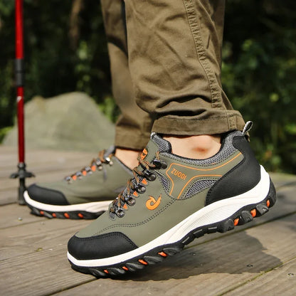 Zapatillas de senderismo EVA para hombre, impermeables, antideslizantes, de cuero, para deportes al aire libre, camping, running y jogging, novedad 2025