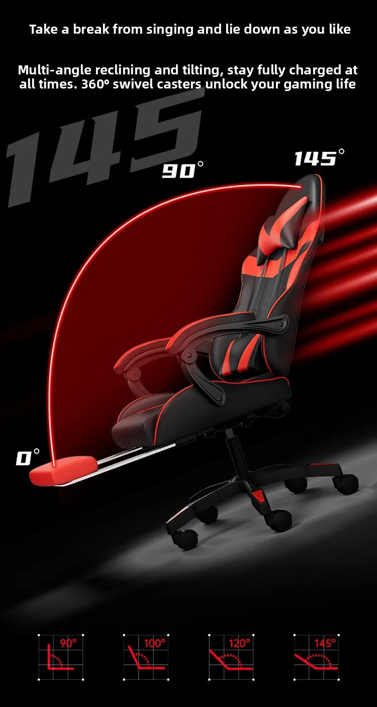 Gaming Chair Ergonomic Computer Desk Chair Reclining Home Office Gaming Chair with Back Support for Extended Sessions Game Chair