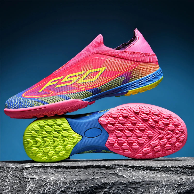 Chaussures de football professionnelles originales pour hommes, résistantes au gazon, chaussures de football décontractées de haute qualité pour hommes, chaussures de football pour entraînement rapide