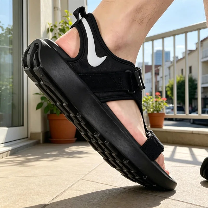 Nike 2026 New Men Sandals Soft Comfort Quick Dry Non-slip Casual Summer Beach Outdoor Sandals DJ6605-001