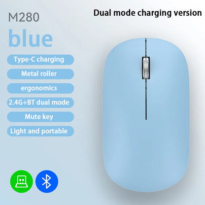 Lenovo Bluetooth Wireless Mouse 2.4G Dual Mode DPI Adjustable Type-C Rechargeable Silent Ergonomic Portable Office Mouse 2026 ﻿