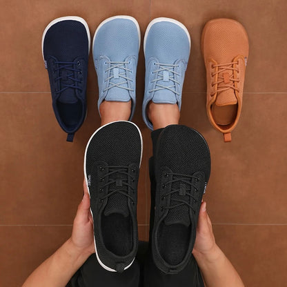 Women's Walking Flat Shoes Soft Mesh Suitable for Travel Wide Palms Lightweight Support Fitness and Leisure Sports Shoes for Men