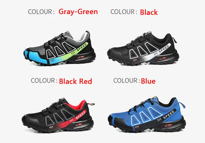Zapatillas de senderismo para hombre, de exterior, con suela de goma antideslizante, tácticas de entrenamiento, ligeras y cómodas para senderismo, viajes y deporte