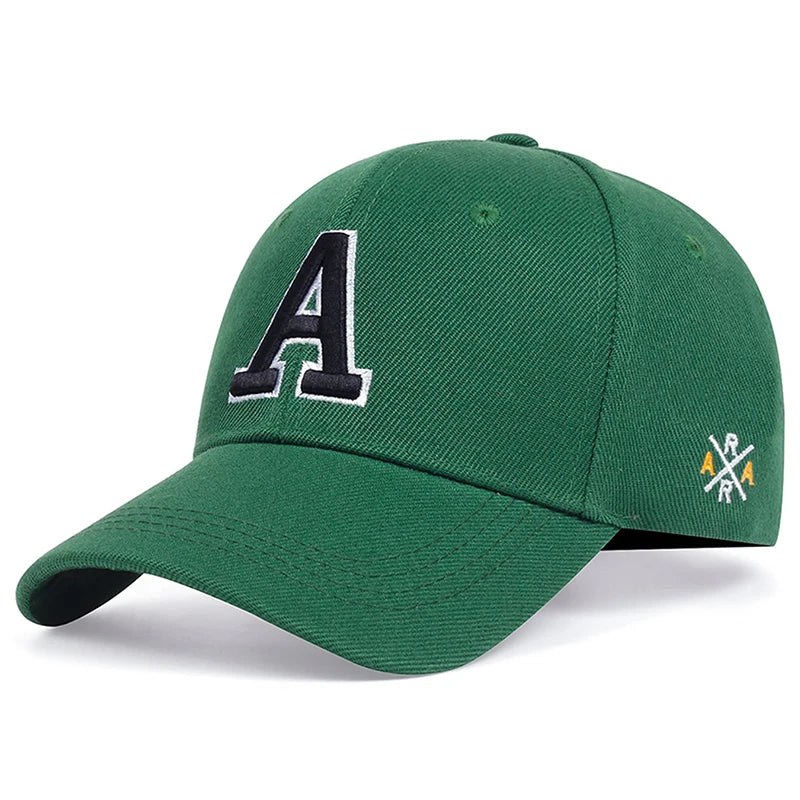 2025 Fashion New Baseball Hat A Letter Side AR Embroidery Outdoor Leisure Sports Daily Decoration Sunshade Hat Street HipHop Hat