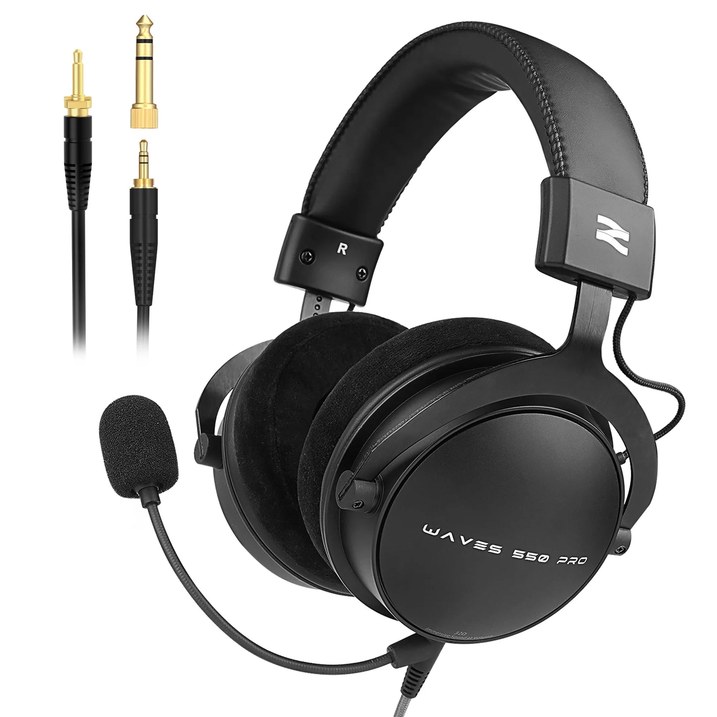 TALOMEN W550x Corded Studio Headphones Stereo Professional DJ Headphones Over-Ear Monitor Headphones with Detachable Cable