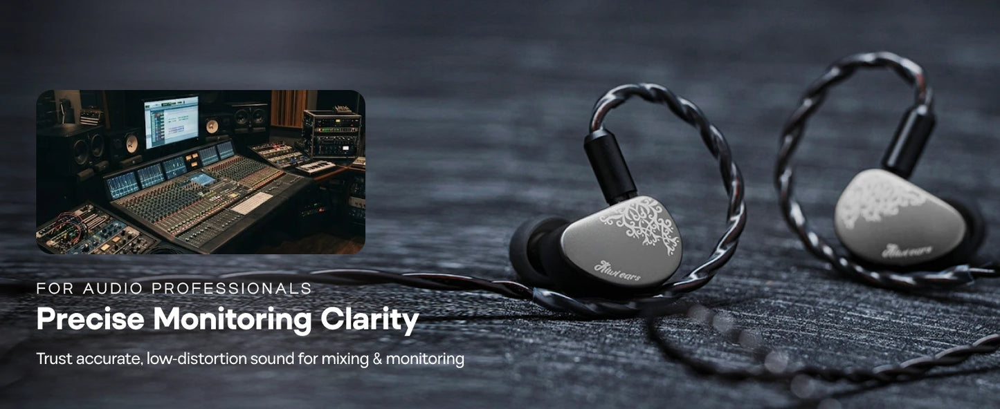 Linsoul Kiwi Ears Cadenza II IEM 10mm Titanium DD with KARS 2.0 Premium Construction Hifi Earphones & High-Quality Cable