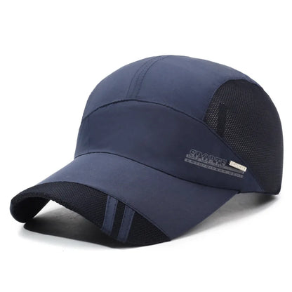 Unisex-Outdoor-Sport-Mesh-Kappe mit Schnell-Trocken-Funktion – Baseballkappe zum Sonnenschutz im Sommer