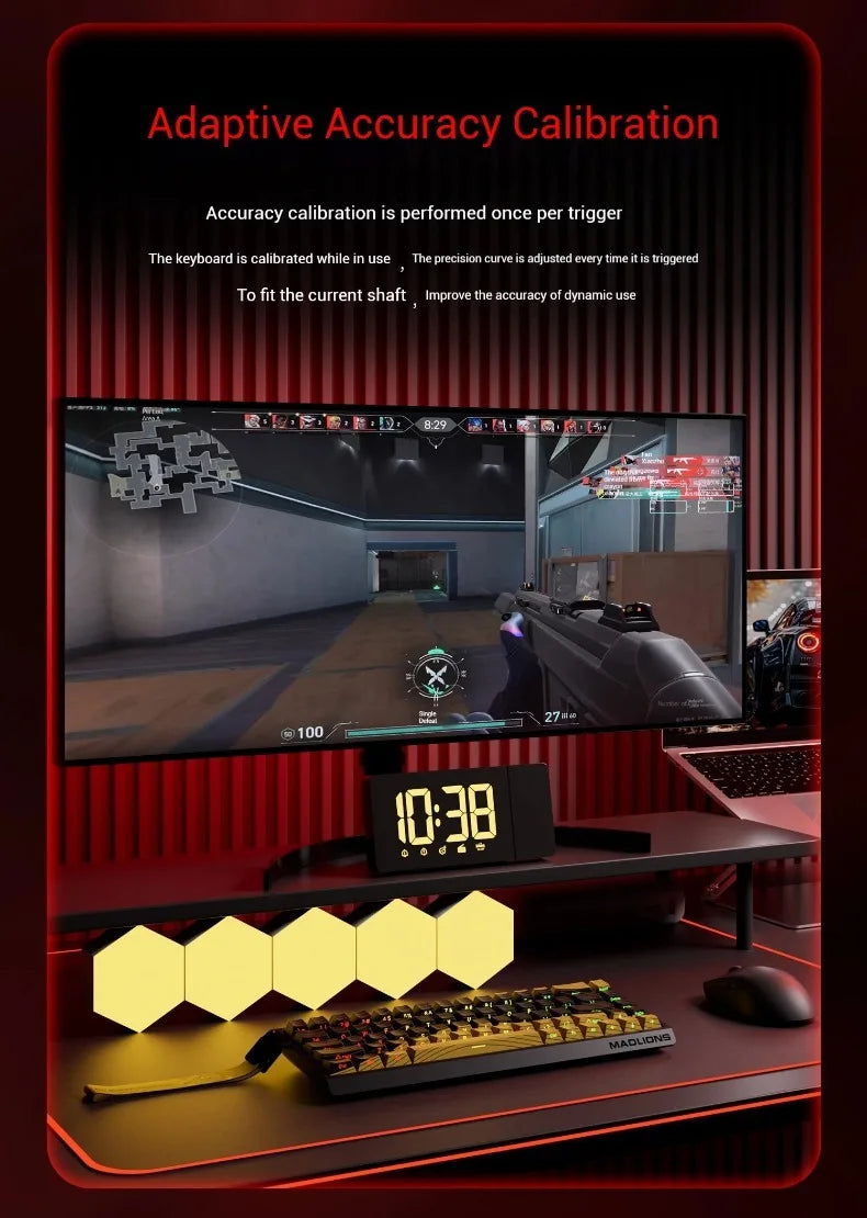 Madlions mad60he Mad60 Mad68 HE Mechanical Keyboard Magnetic Switch Mad60he Wired Game Keyboard Rapid Trigger Rgb Keyboard