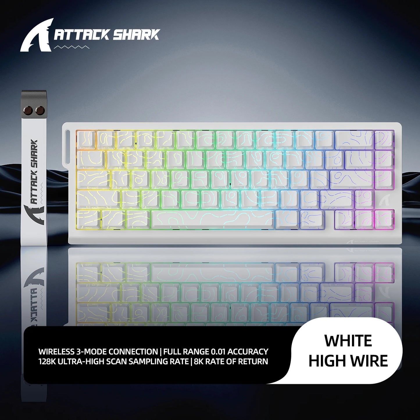 Magnetic Switch Keyboard ATTACK SHARK X68HE X68PRO HE and FREEWOLF F68 Wired F68Pro Wireless for Pro Gaming 0.01mm Rapid Trigg