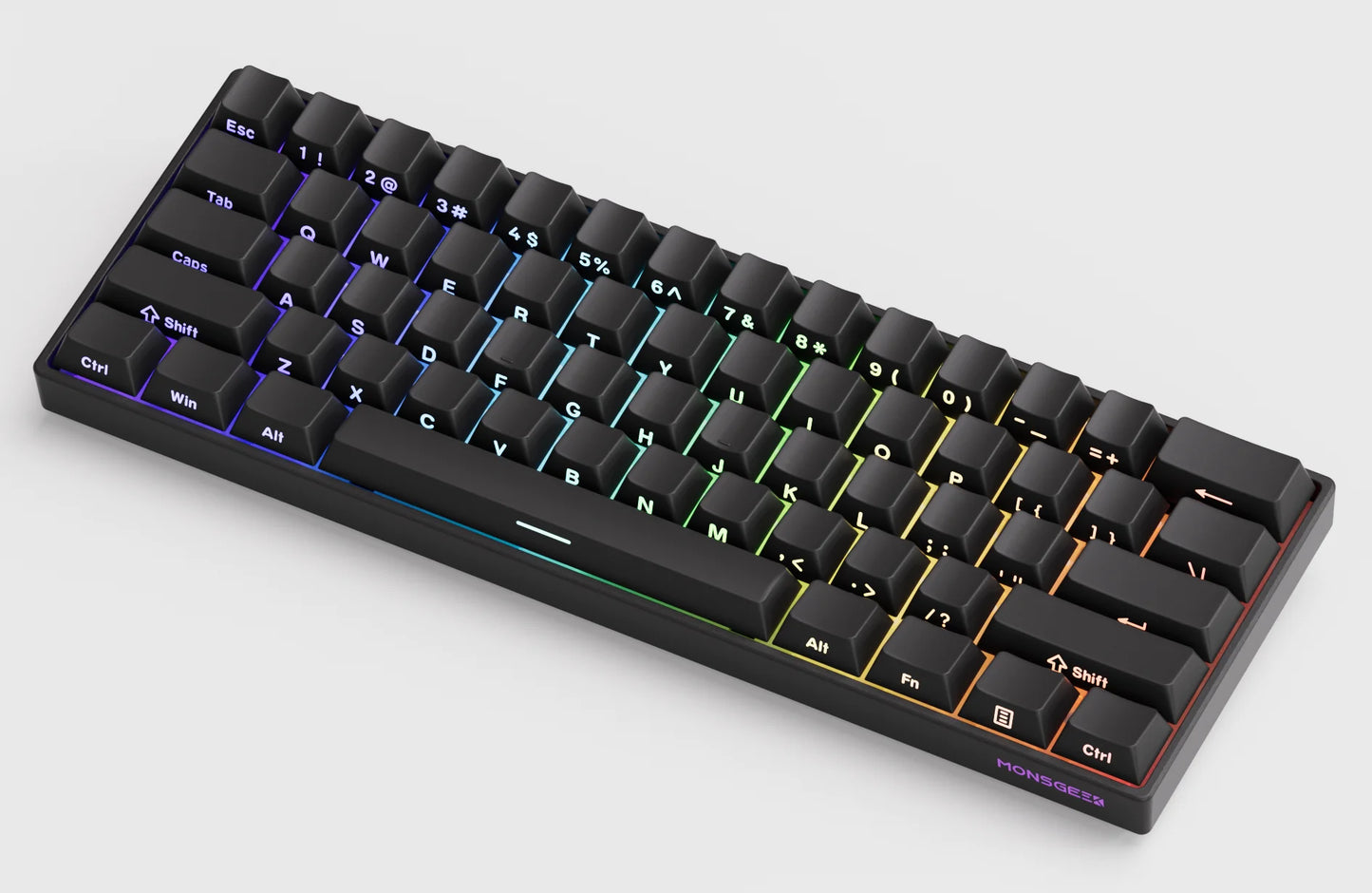 MONSGEEK FUN60 PRO&MAX HE Mechanische Tastatur mit Magnetschaltern, 60% kabellose Gaming-Tastatur, Rapid Trigger, 8K ARGB, Custom-Tastatur