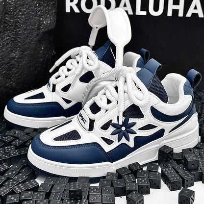 Zapatillas de moda para hombre, estilo urbano y skate, de marca de lujo, para entrenamiento, con malla transpirable, calzado casual masculino
