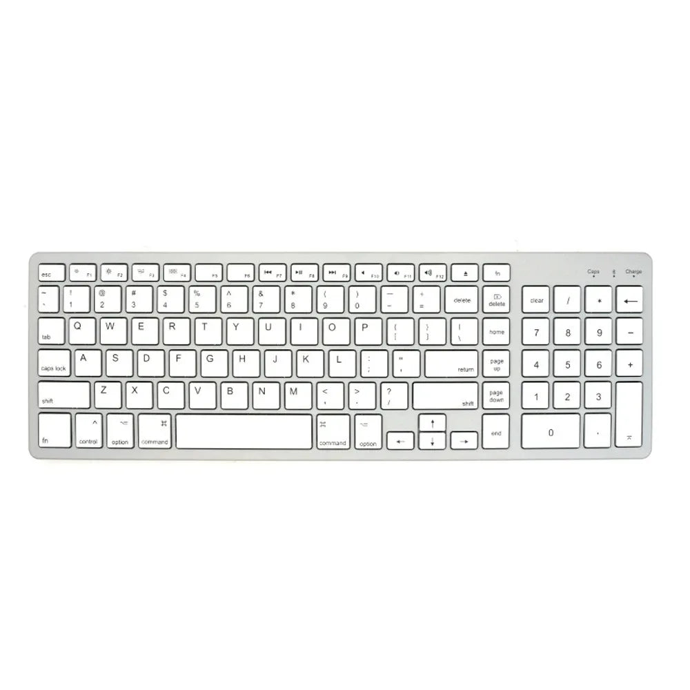Wireless Keyboard Bluetooth 5.0 Receiver 2.4G English 102 Keycaps For MacBook iPad USB C Rechargeable Keyboard PC Accessories
