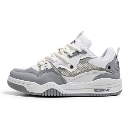 New Mesh Men's Casual Sneakers Comfortable Male Running Shoes for Men Lace-up Platform Skateboard Shoes Student Sports Sneakers