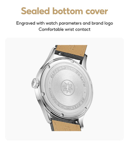 FARASUTE Manual Mechanical Men's Watch Seagull Movement Sapphire Crystal Business Waterproof Regulateur Men's Watch