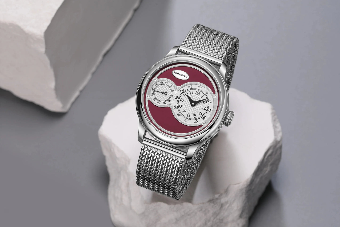 FARASUTE New Casual Fully Automatic Mechanical Men Watch Luxury Sapphire Stainless Steel Wristwatch 5Bar Waterproof Reloj Hombre