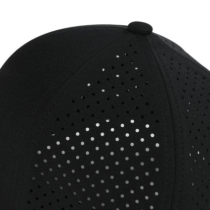 VOBOOM Boné de basebol para homem de secagem rápida, em malha cortada a laser, com aba curva e fecho de pressão, para corrida ao ar livre e viagens, preto