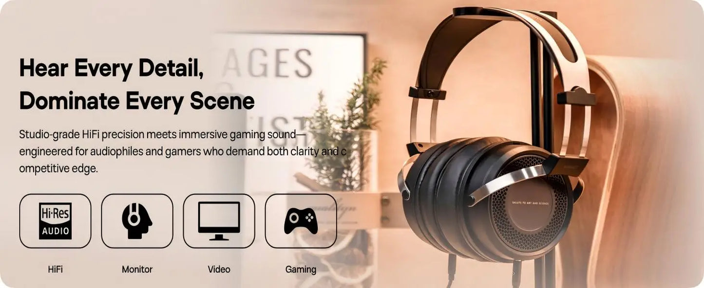SIMGOT EP5 High-Performance 50mm Dynamic Driver Headphones with Low-Impedance, High-Sensitivity Design