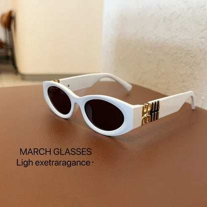 2026 New Fashion Oval Sunglasses Women Men Trendy Cool Sun Glasses Ladies Street Shot Retro Premium Eyewears Gafas De Sol UV400