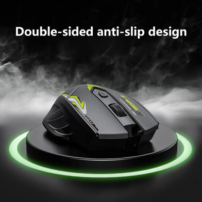 Wireless Gaming Mouse Dual Mode Bluetooth 2.4G DPI Adjustable Type-C Rechargeable Silent Ergonomic Mouse Durable Battery