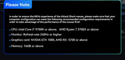 ATTACK SHARK R6 PAW3950MAX Wireless Gaming Mouse, 8Khz Polling, Ultralight 39g, Nordic 52840 MCU,  Omron Optical Microswitches