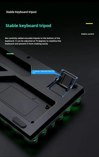 Mechanical Keyboard  Gaming Keyboard  E-sports Game Office Computer Notebook Desktop Steampunk English USB for Gaming