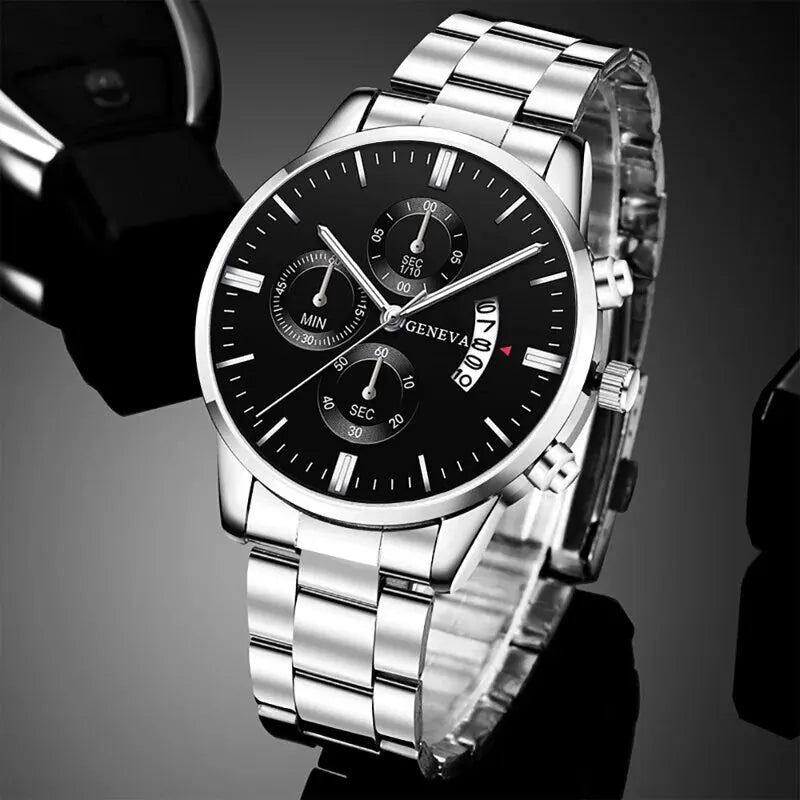 Mode Herrenuhr Luxus-Kalender-Quarz-Armbanduhr Business-Uhren Herrenuhr Herrenarmband