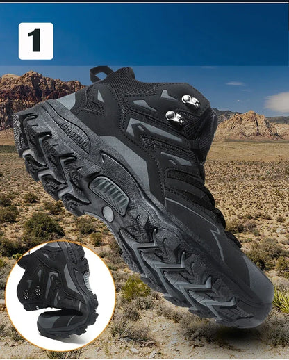 Chaussures de randonnée unisexes imperméables pour hommes et femmes, chaussures d'escalade respirantes et confortables pour l'extérieur, 2024