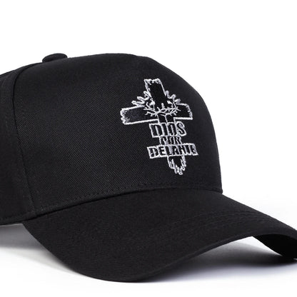 Unisex DIOS POR DELANTE Baseballkappen mit Kreuzstickerei – Frühjahr/Herbst – Outdoor – verstellbar – Freizeitmützen – Sonnenschutzhut – Sportmütze