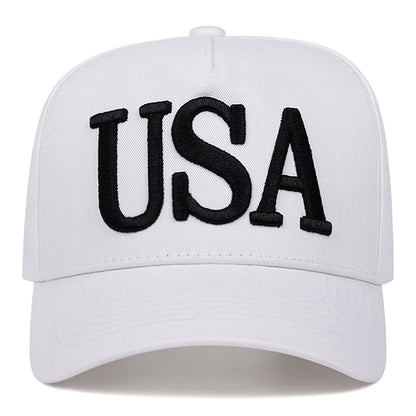 USA embroidered baseball caps, outdoor sports baseball caps