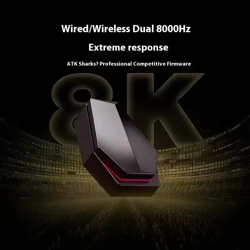 Brezžična Bluetooth miška ATK X1 Series Paw3950/Ultra 8k, lahka 49g, tri načini povezave, FPS gaming miška, darilo po meri