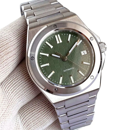 Tandorio New Black Luxury Business Engineer Style Men's Mechanical Watch Sapphire Glass 100m Waterproof NH35A Automatic Watches