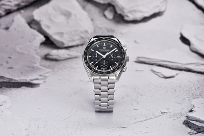 Reloj PAGANI DESIGN Moon: cronógrafo de cuarzo de lujo para hombre, estilo deportivo, cristal de zafiro con tratamiento antirreflectante, esfera luminiscente