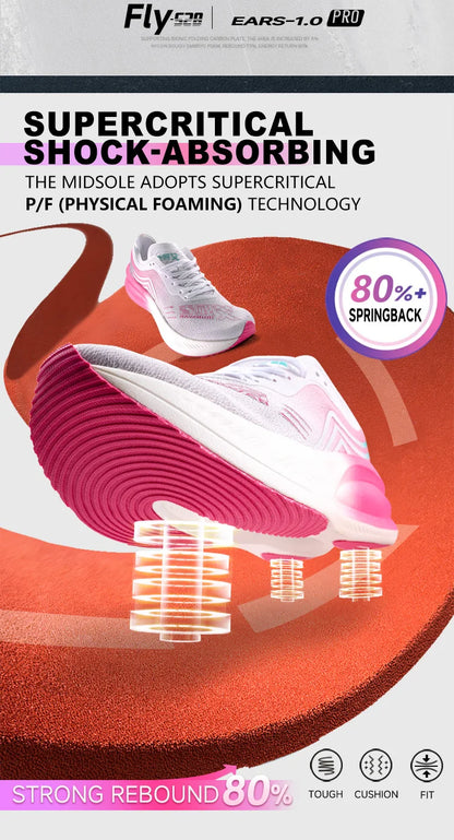 IRUNSVAN Marathon Racing Carbon Plate Men's Running Shoes Ultra Light Shock Absorption Training Women's Sports Shoes